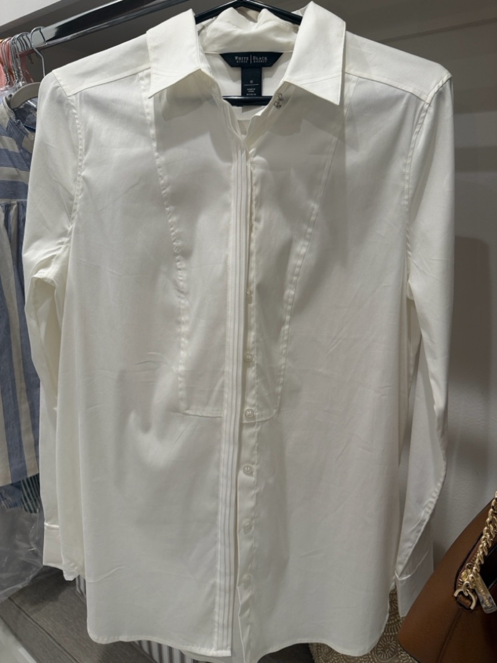 White House Black Market White  Blouse -